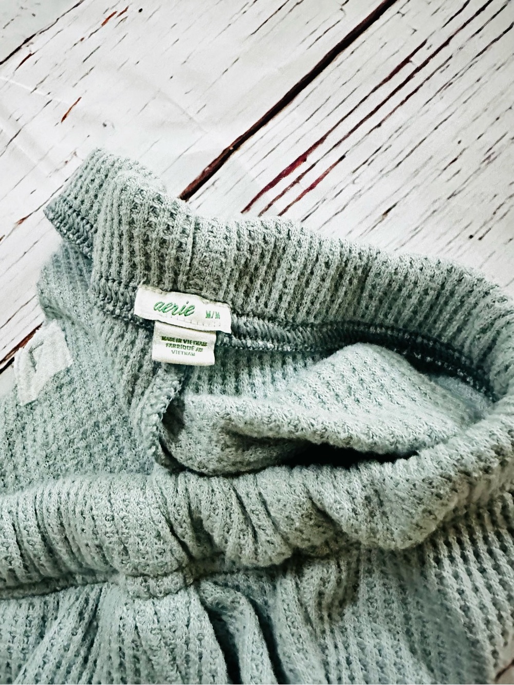 Aerie Cozy Waffle Knit Lounge Set! Size Medium - Picture 5 of 5